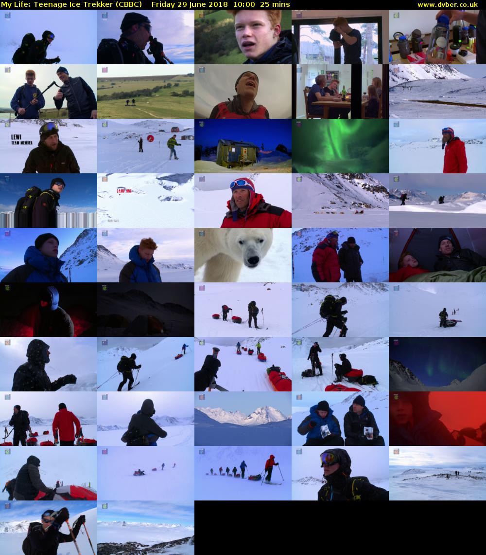 My Life: Teenage Ice Trekker (CBBC) Friday 29 June 2018 10:00 - 10:25