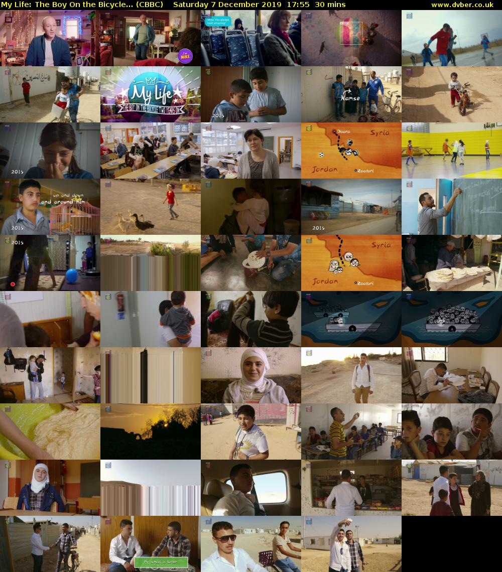 My Life: The Boy On the Bicycle... (CBBC) Saturday 7 December 2019 17:55 - 18:25