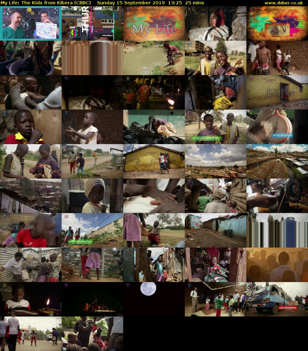 My Life: The Kids from Kibera (CBBC) Sunday 15 September 2019 13:25 - 13:50