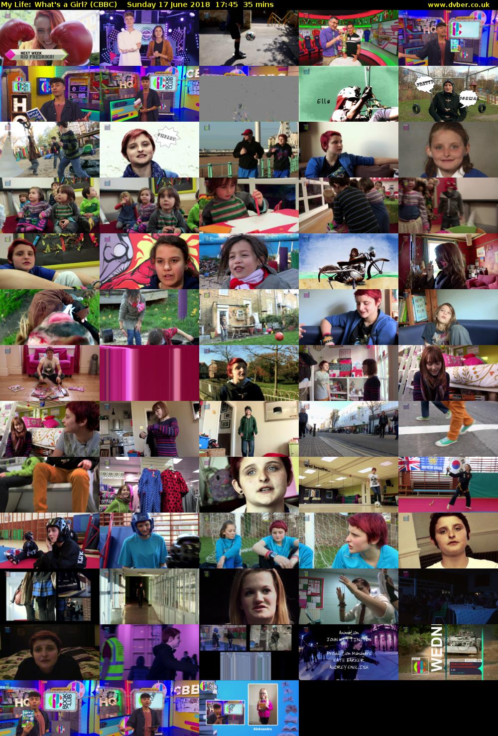 My Life: What's a Girl? (CBBC) Sunday 17 June 2018 17:45 - 18:20
