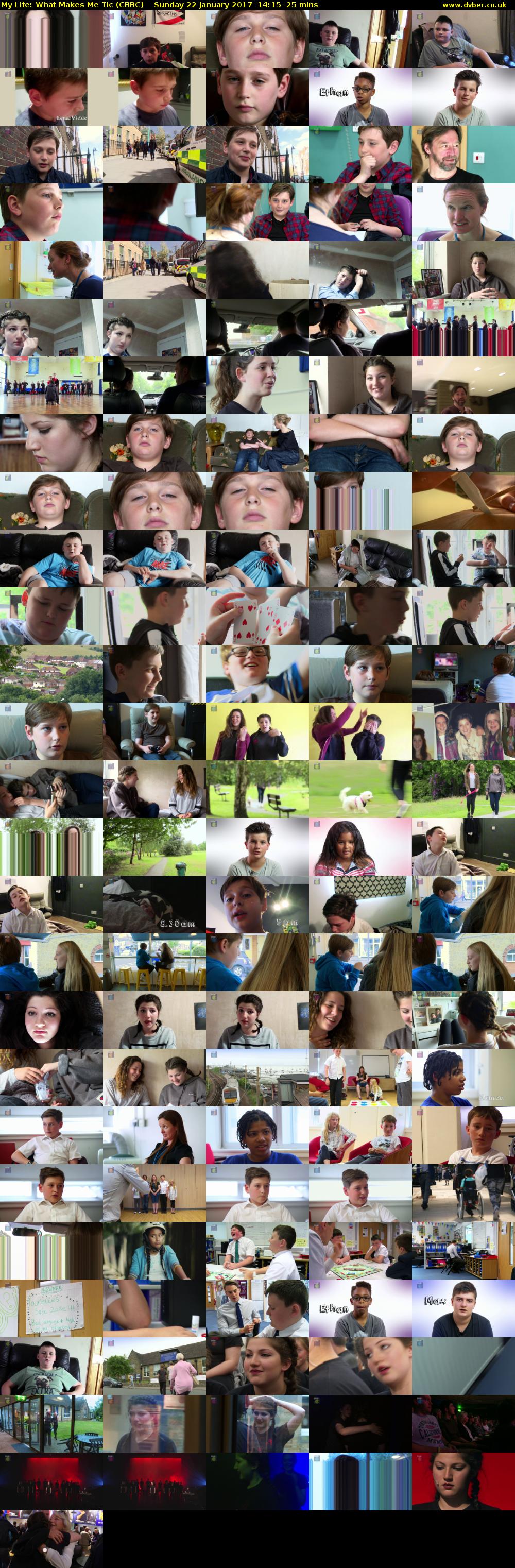 My Life: What Makes Me Tic (CBBC) Sunday 22 January 2017 14:15 - 14:40