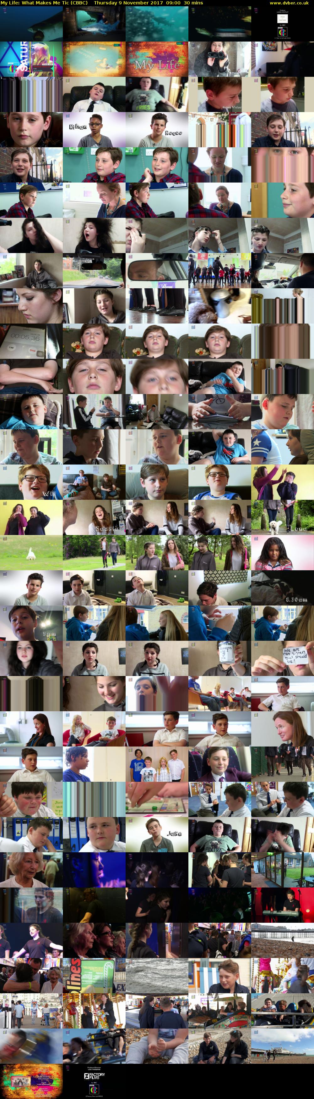 My Life: What Makes Me Tic (CBBC) Thursday 9 November 2017 09:00 - 09:30