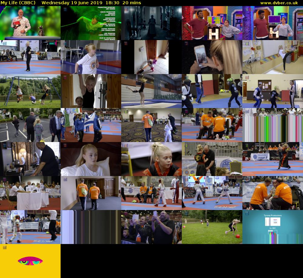 My Life (CBBC) Wednesday 19 June 2019 18:30 - 18:50