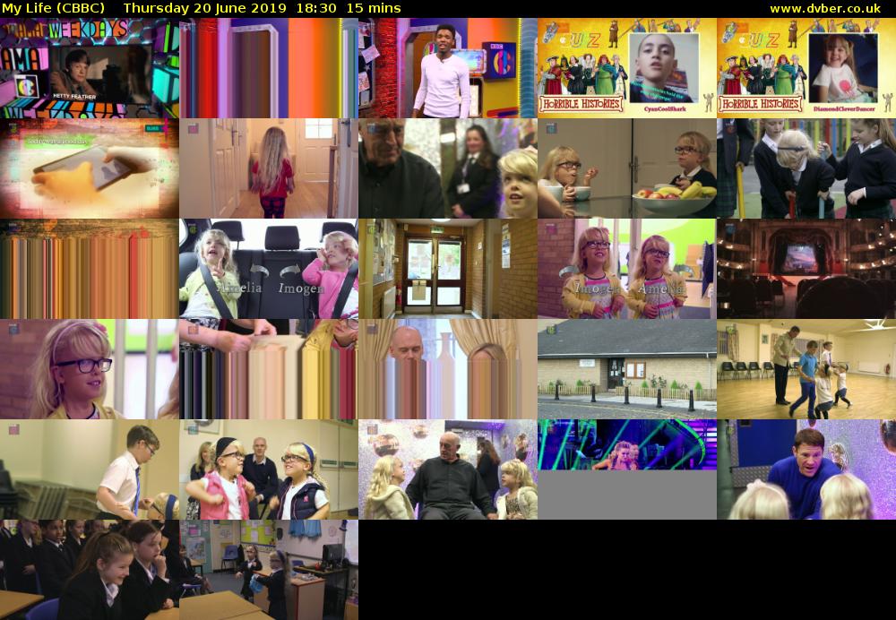 My Life (CBBC) Thursday 20 June 2019 18:30 - 18:45