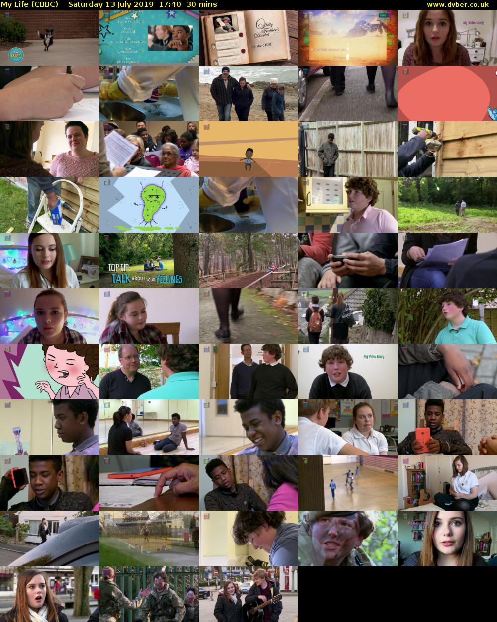 My Life (CBBC) Saturday 13 July 2019 17:40 - 18:10