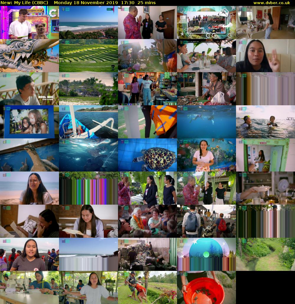 My Life (CBBC) Monday 18 November 2019 17:30 - 17:55