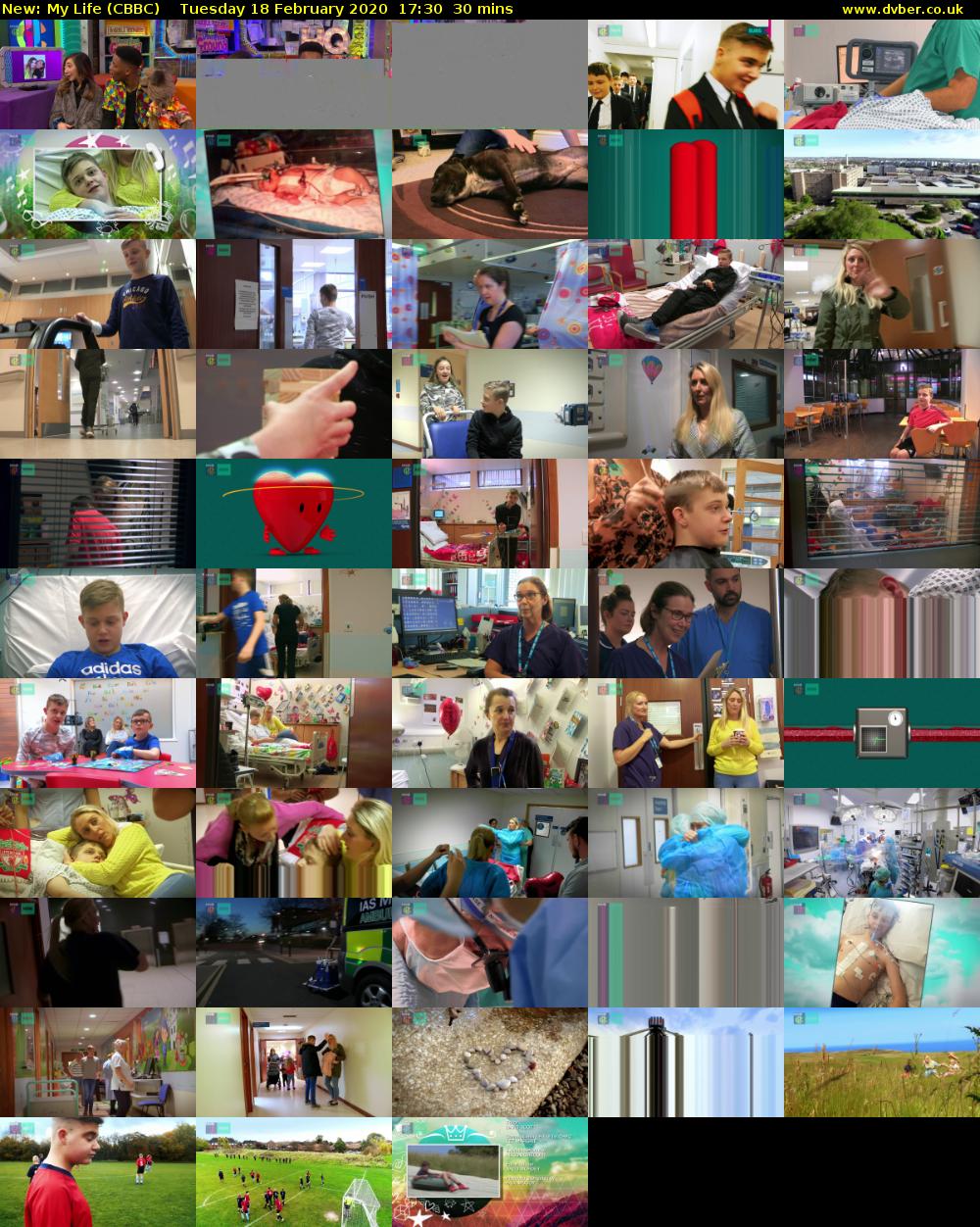My Life (CBBC) Tuesday 18 February 2020 17:30 - 18:00