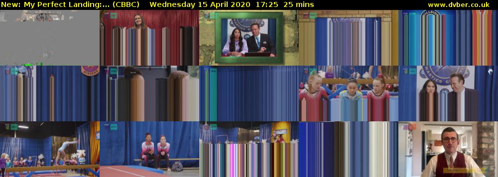 My Perfect Landing:... (CBBC) Wednesday 15 April 2020 17:25 - 17:50