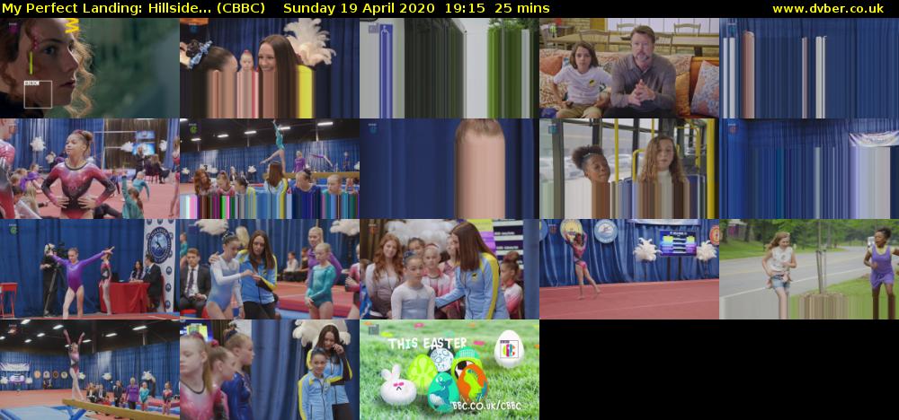 My Perfect Landing: Hillside... (CBBC) Sunday 19 April 2020 19:15 - 19:40