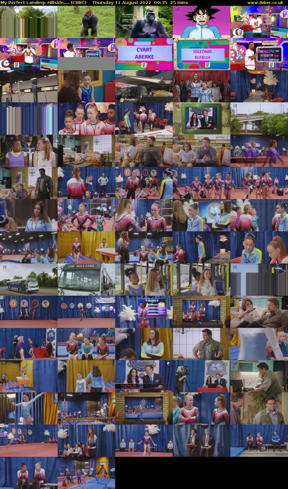 My Perfect Landing: Hillside,... (CBBC) Thursday 11 August 2022 09:35 - 10:00