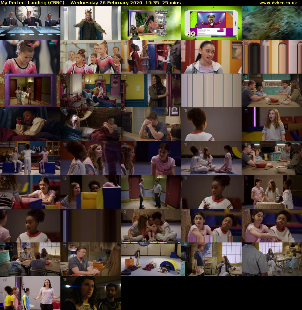 My Perfect Landing (CBBC) Wednesday 26 February 2020 19:35 - 20:00