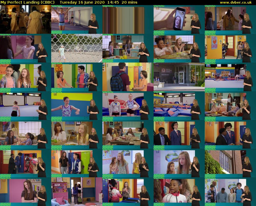 My Perfect Landing (CBBC) Tuesday 16 June 2020 14:45 - 15:05