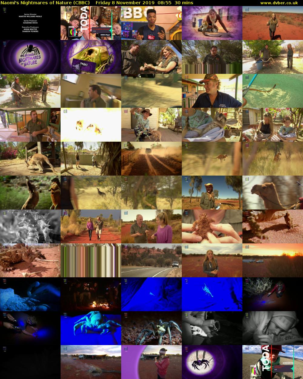 Naomi's Nightmares of Nature (CBBC) Friday 8 November 2019 08:55 - 09:25