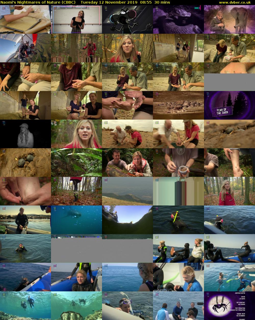 Naomi's Nightmares of Nature (CBBC) Tuesday 12 November 2019 08:55 - 09:25