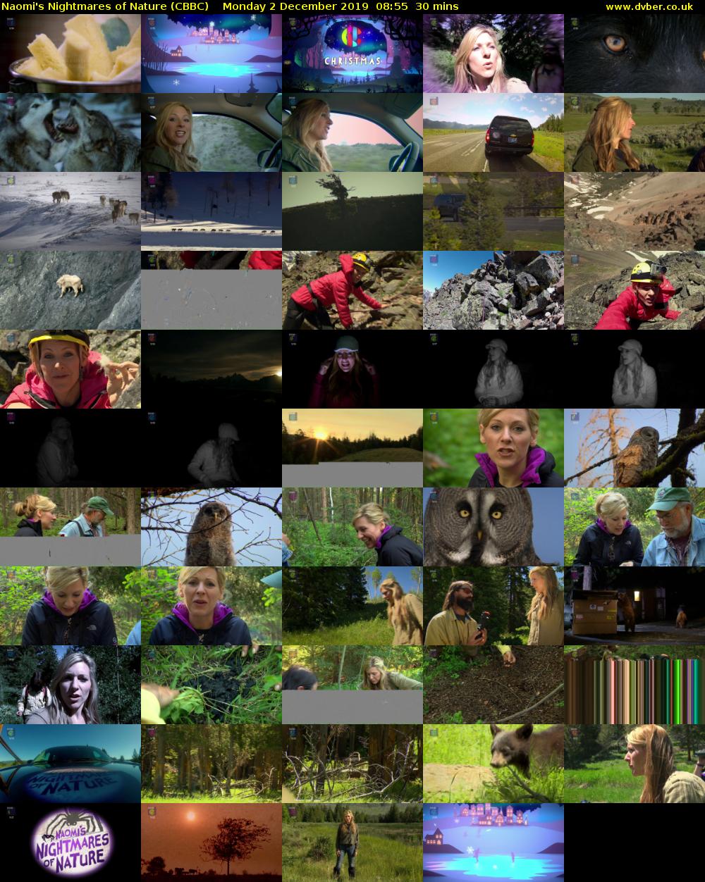 Naomi's Nightmares of Nature (CBBC) Monday 2 December 2019 08:55 - 09:25