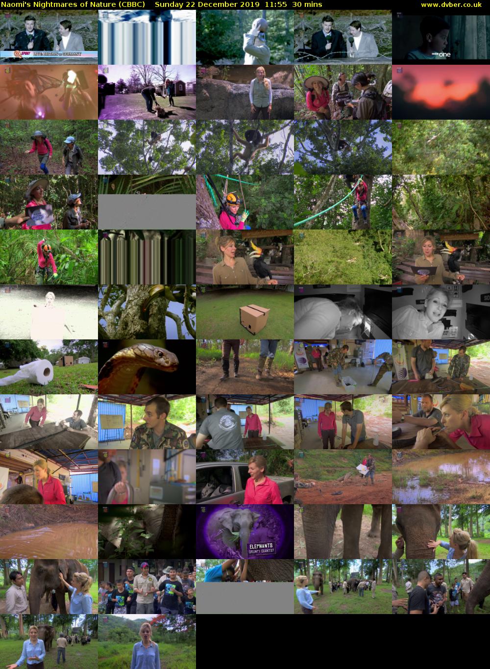 Naomi's Nightmares of Nature (CBBC) Sunday 22 December 2019 11:55 - 12:25
