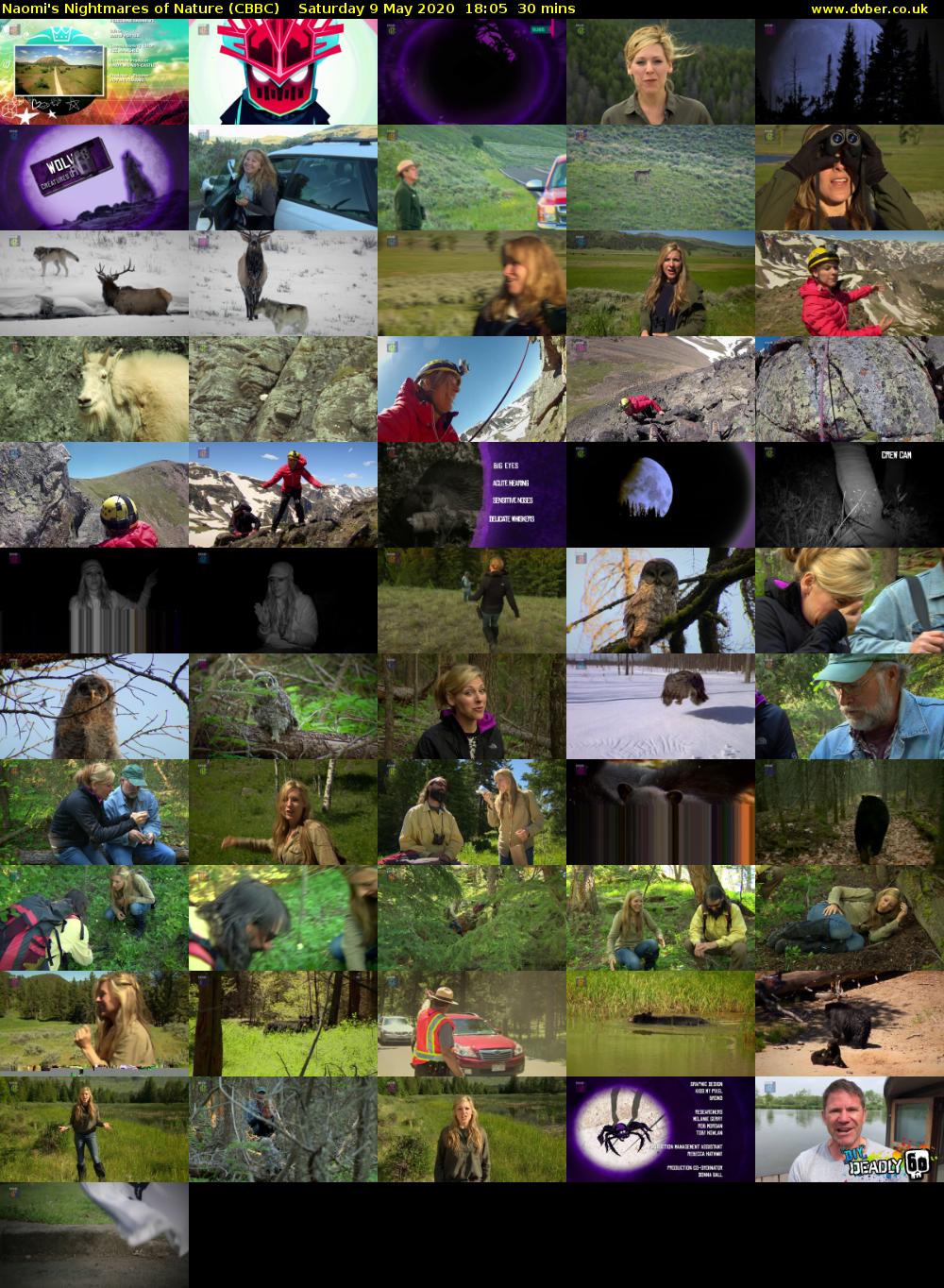 Naomi's Nightmares of Nature (CBBC) Saturday 9 May 2020 18:05 - 18:35