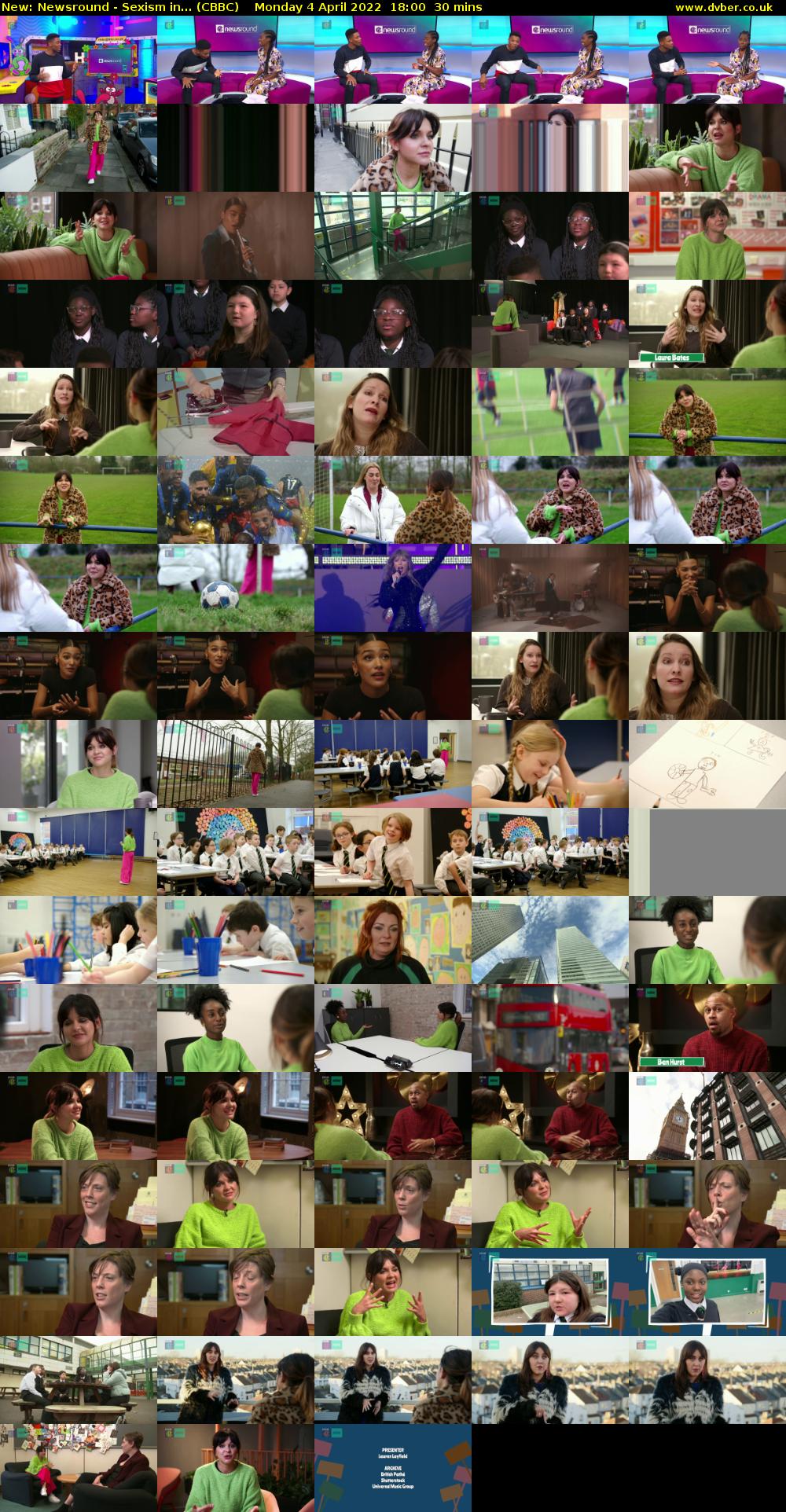 Newsround - Sexism in... (CBBC) Monday 4 April 2022 18:00 - 18:30