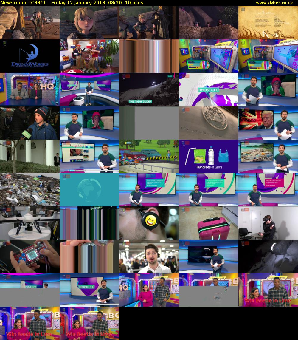 Newsround (CBBC) Friday 12 January 2018 08:20 - 08:30