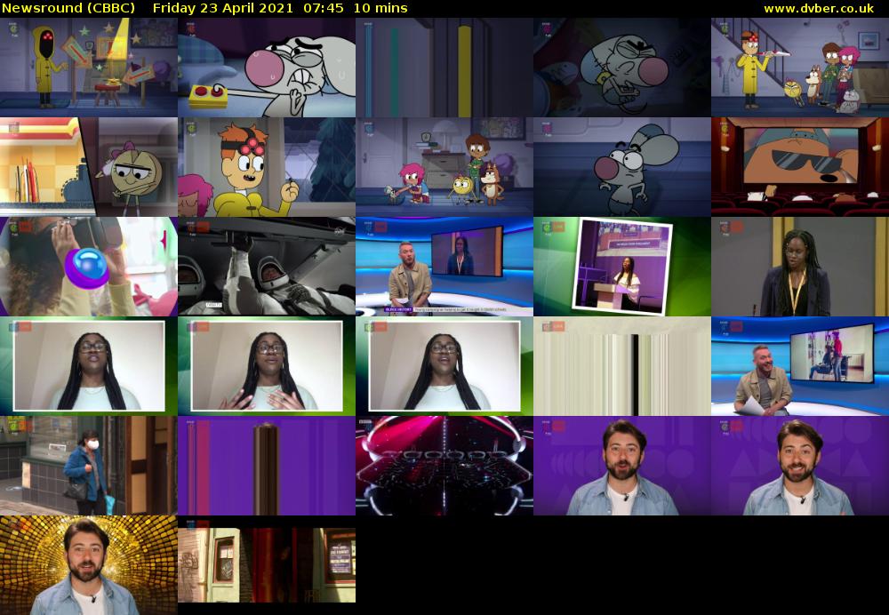 Newsround (CBBC) Friday 23 April 2021 07:45 - 07:55