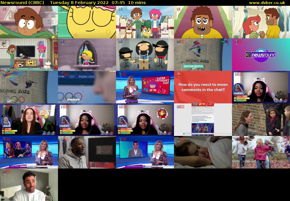 Newsround (CBBC) Tuesday 8 February 2022 07:45 - 07:55