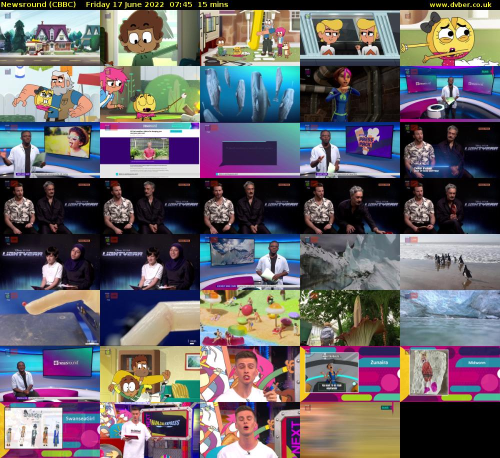 Newsround (CBBC) Friday 17 June 2022 07:45 - 08:00