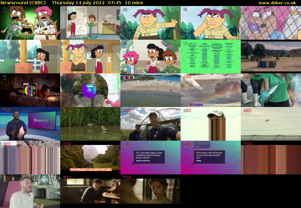 Newsround (CBBC) Thursday 14 July 2022 07:45 - 07:55