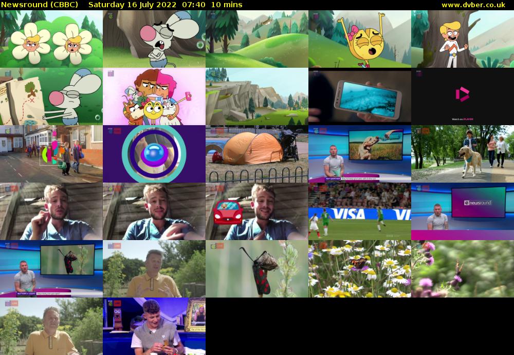 Newsround (CBBC) Saturday 16 July 2022 07:40 - 07:50