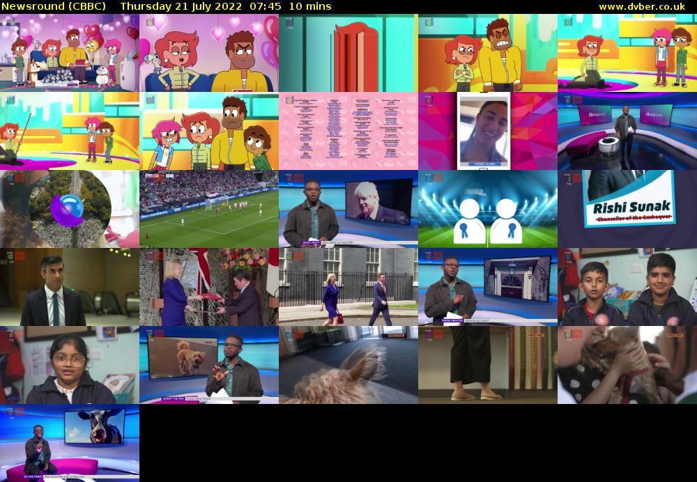 Newsround (CBBC) Thursday 21 July 2022 07:45 - 07:55