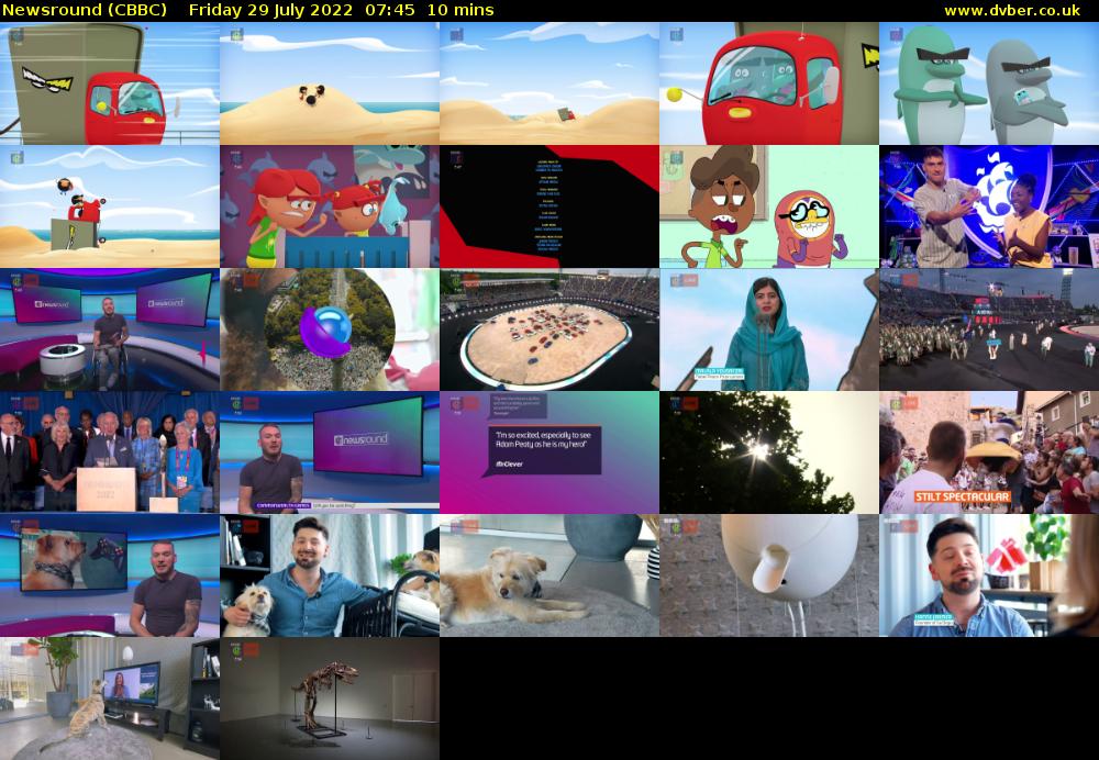 Newsround (CBBC) Friday 29 July 2022 07:45 - 07:55