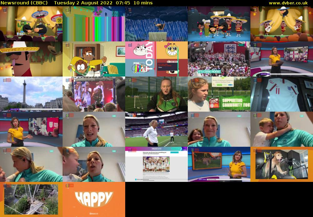 Newsround (CBBC) Tuesday 2 August 2022 07:45 - 07:55