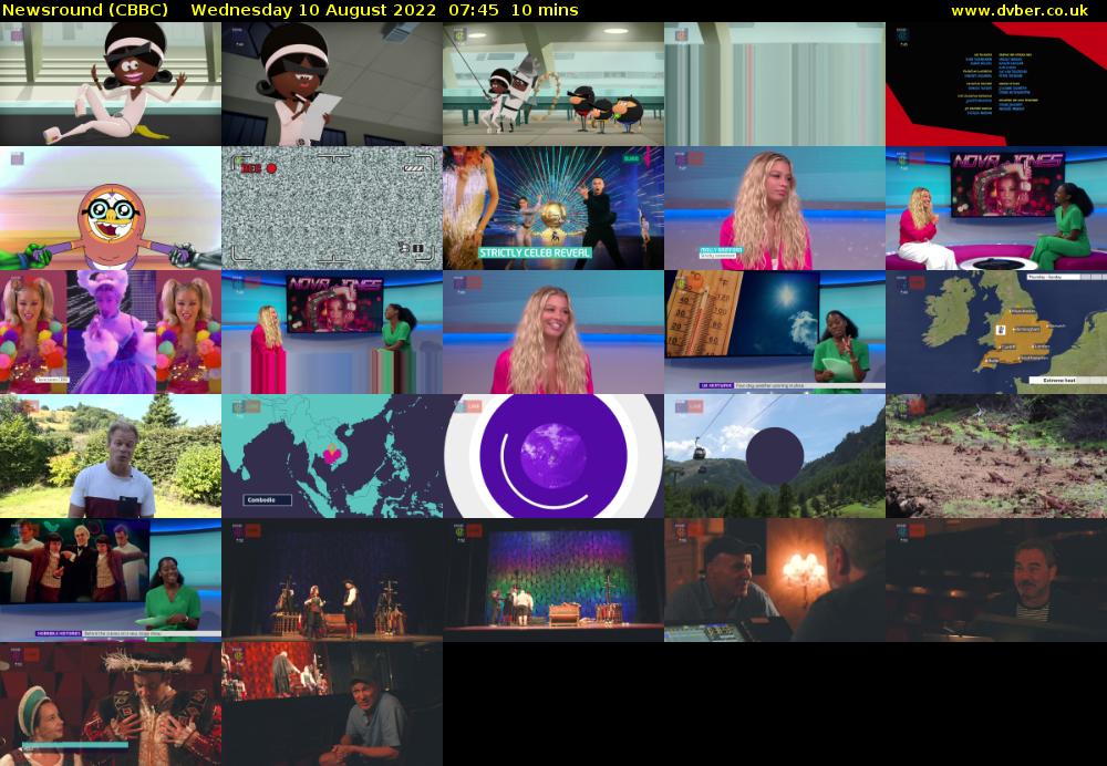 Newsround (CBBC) Wednesday 10 August 2022 07:45 - 07:55