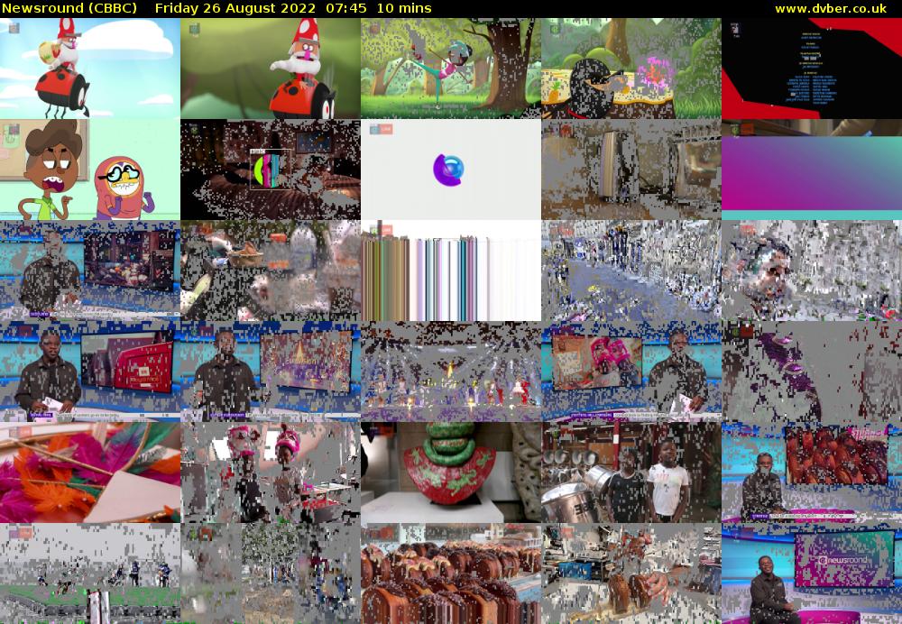Newsround (CBBC) Friday 26 August 2022 07:45 - 07:55