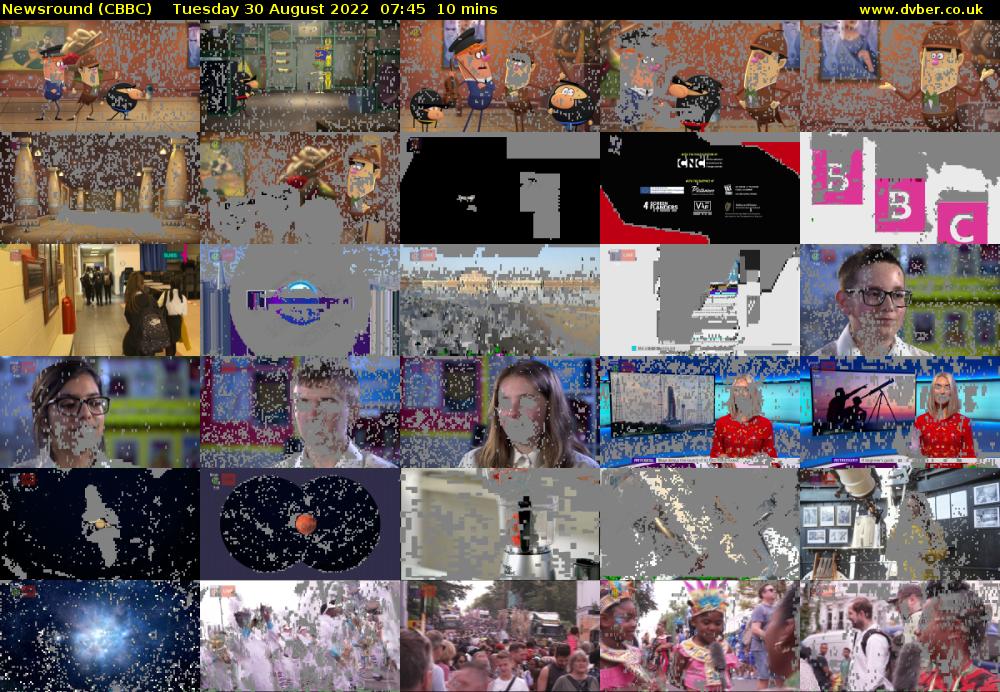Newsround (CBBC) Tuesday 30 August 2022 07:45 - 07:55