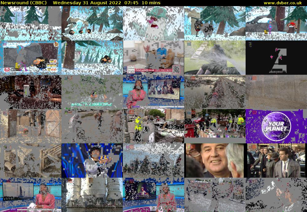 Newsround (CBBC) Wednesday 31 August 2022 07:45 - 07:55