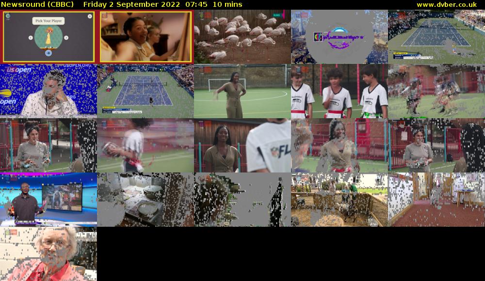 Newsround (CBBC) Friday 2 September 2022 07:45 - 07:55