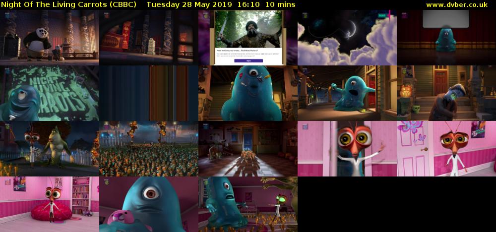 Night Of The Living Carrots (CBBC) Tuesday 28 May 2019 16:10 - 16:20