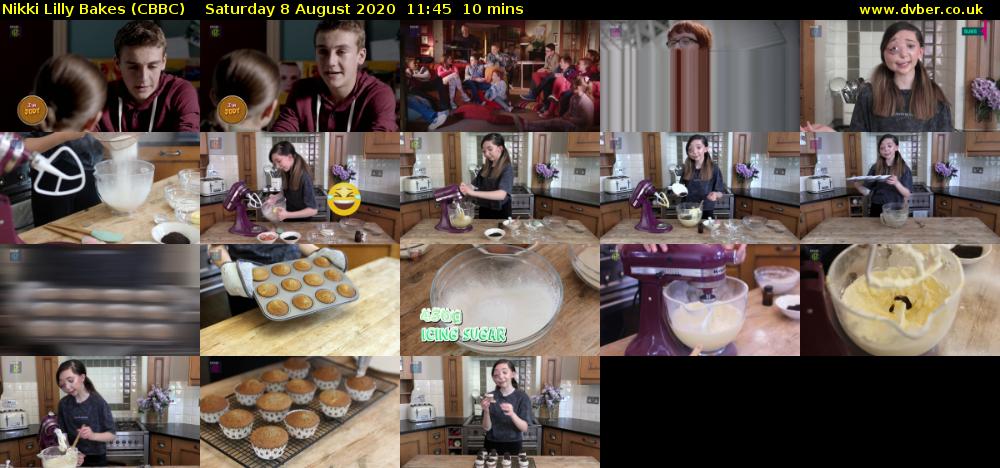 Nikki Lilly Bakes (CBBC) Saturday 8 August 2020 11:45 - 11:55