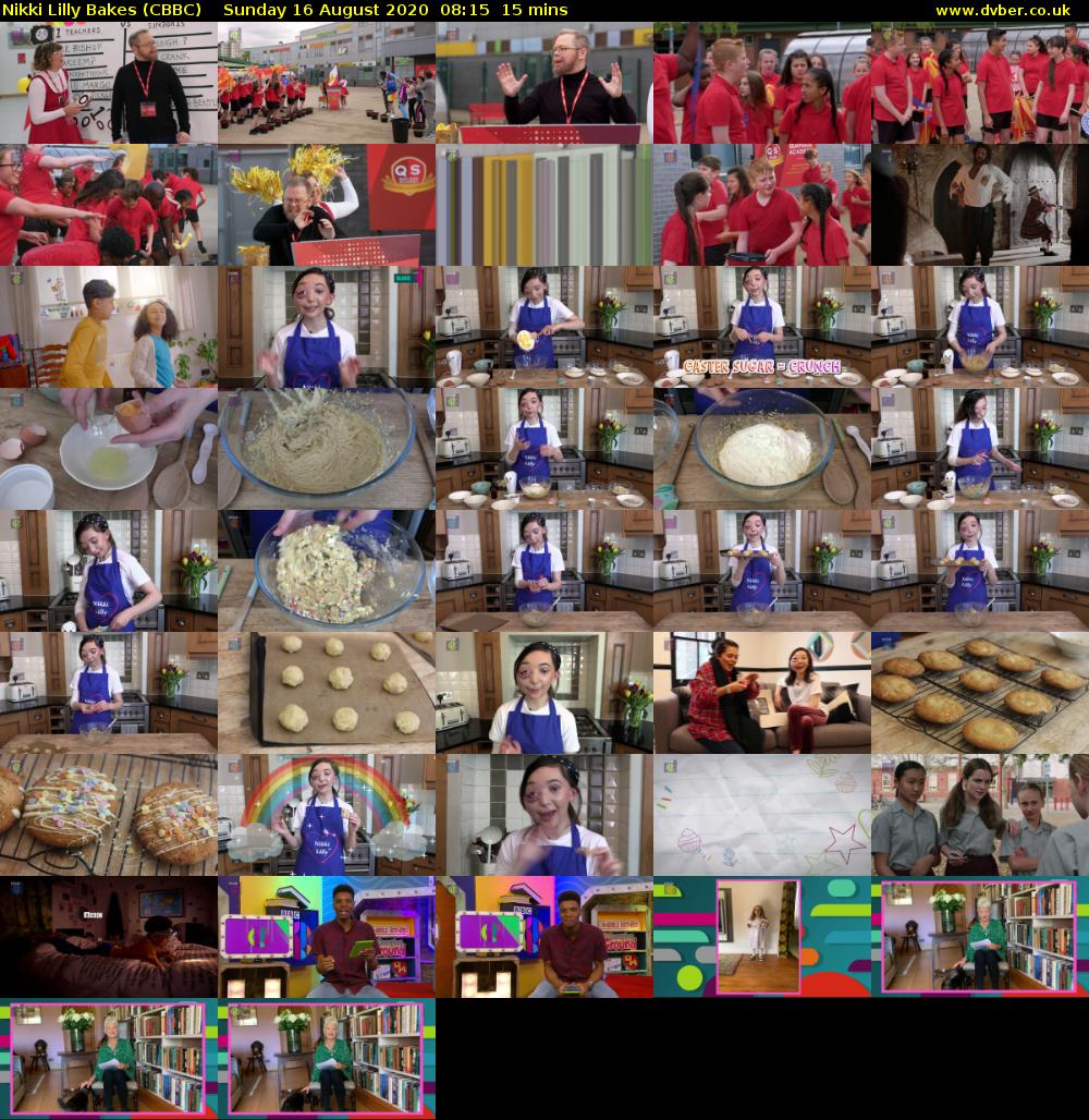 Nikki Lilly Bakes (CBBC) Sunday 16 August 2020 08:15 - 08:30
