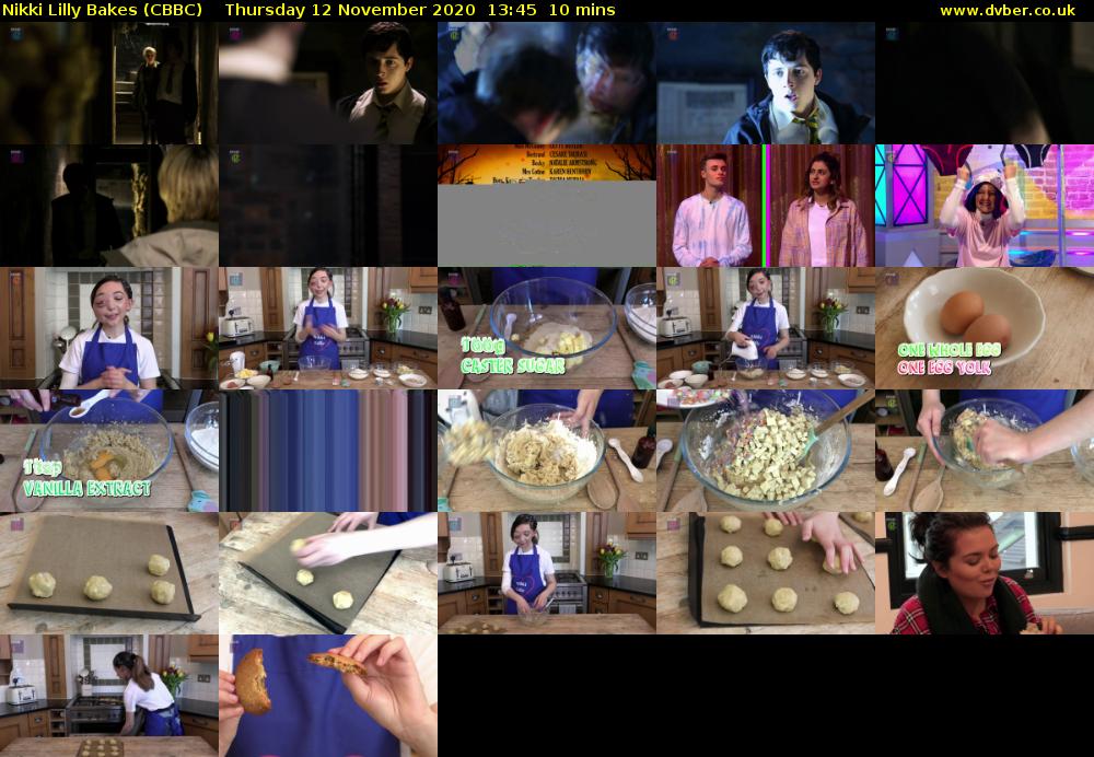 Nikki Lilly Bakes (CBBC) Thursday 12 November 2020 13:45 - 13:55
