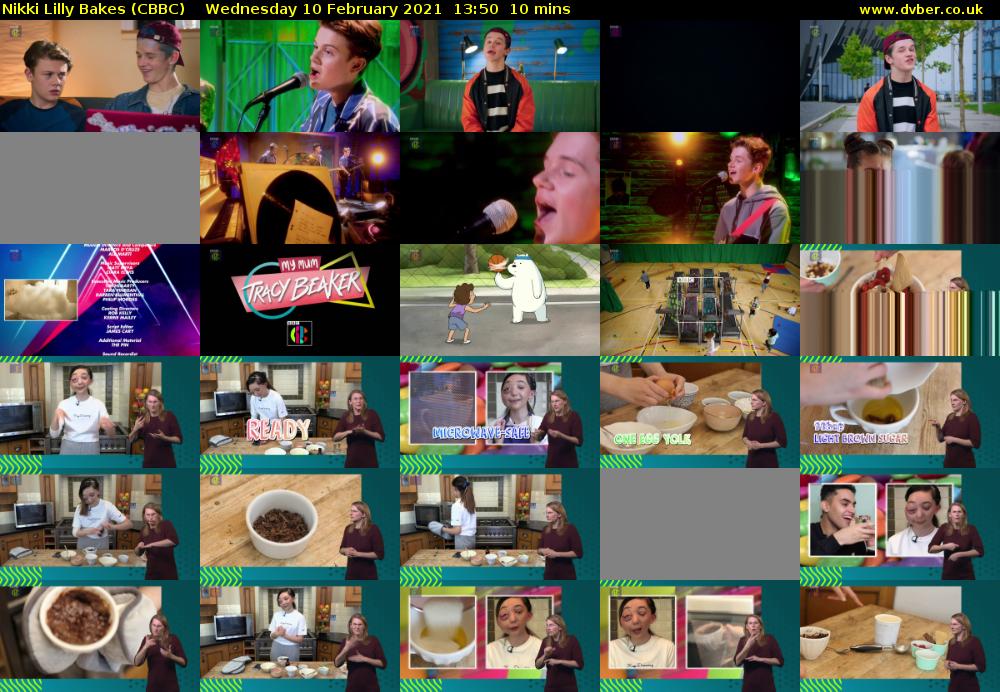 Nikki Lilly Bakes (CBBC) Wednesday 10 February 2021 13:50 - 14:00