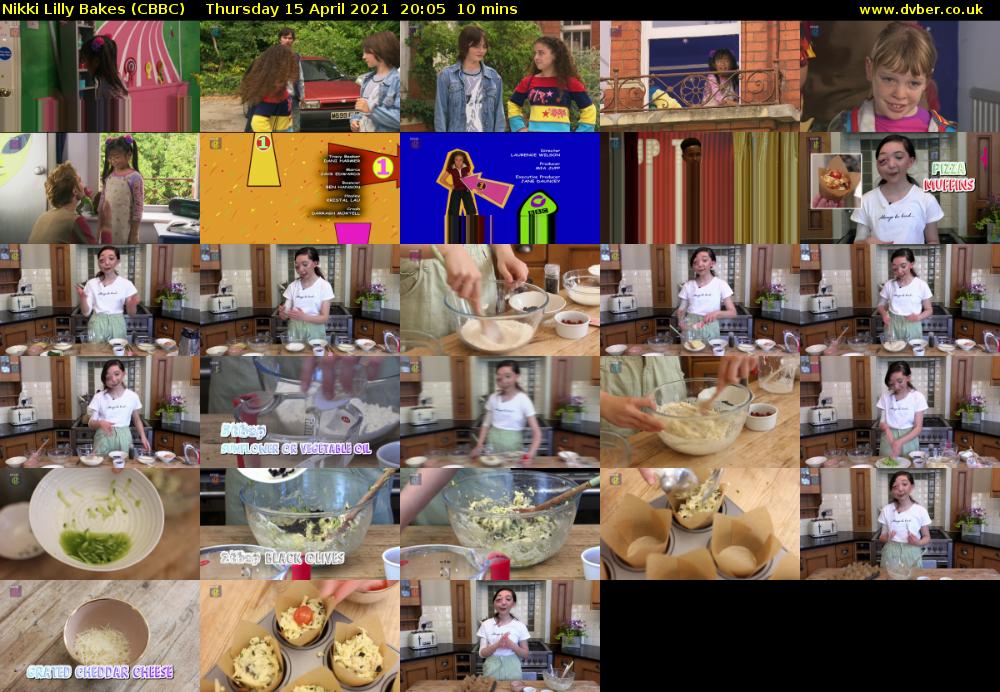 Nikki Lilly Bakes (CBBC) Thursday 15 April 2021 20:05 - 20:15