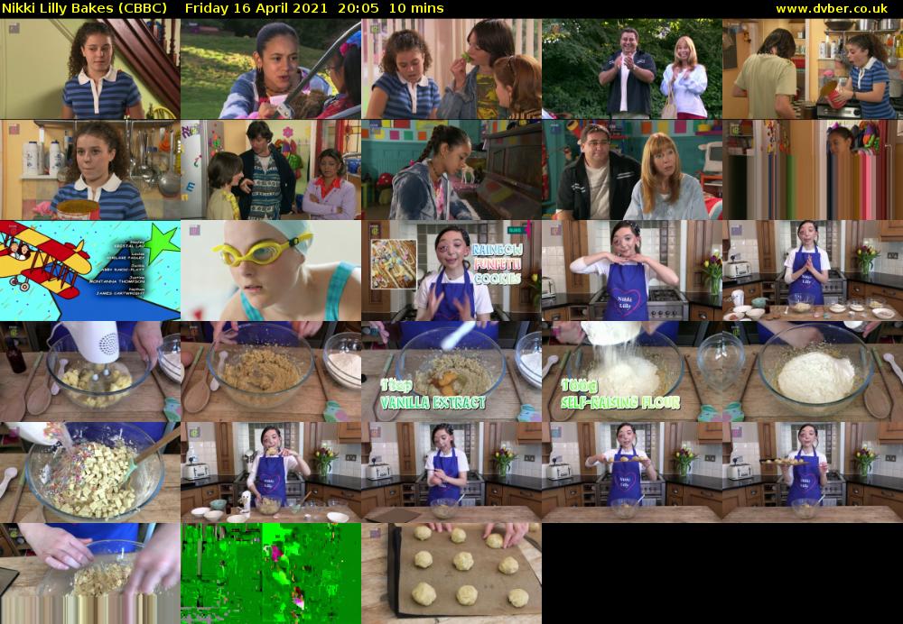 Nikki Lilly Bakes (CBBC) Friday 16 April 2021 20:05 - 20:15