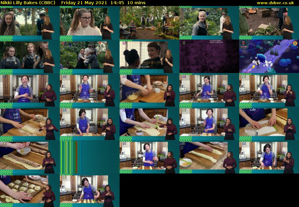 Nikki Lilly Bakes (CBBC) Friday 21 May 2021 14:45 - 14:55