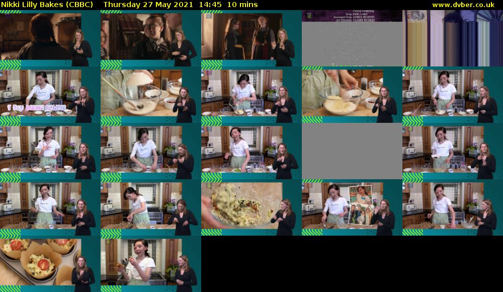 Nikki Lilly Bakes (CBBC) Thursday 27 May 2021 14:45 - 14:55