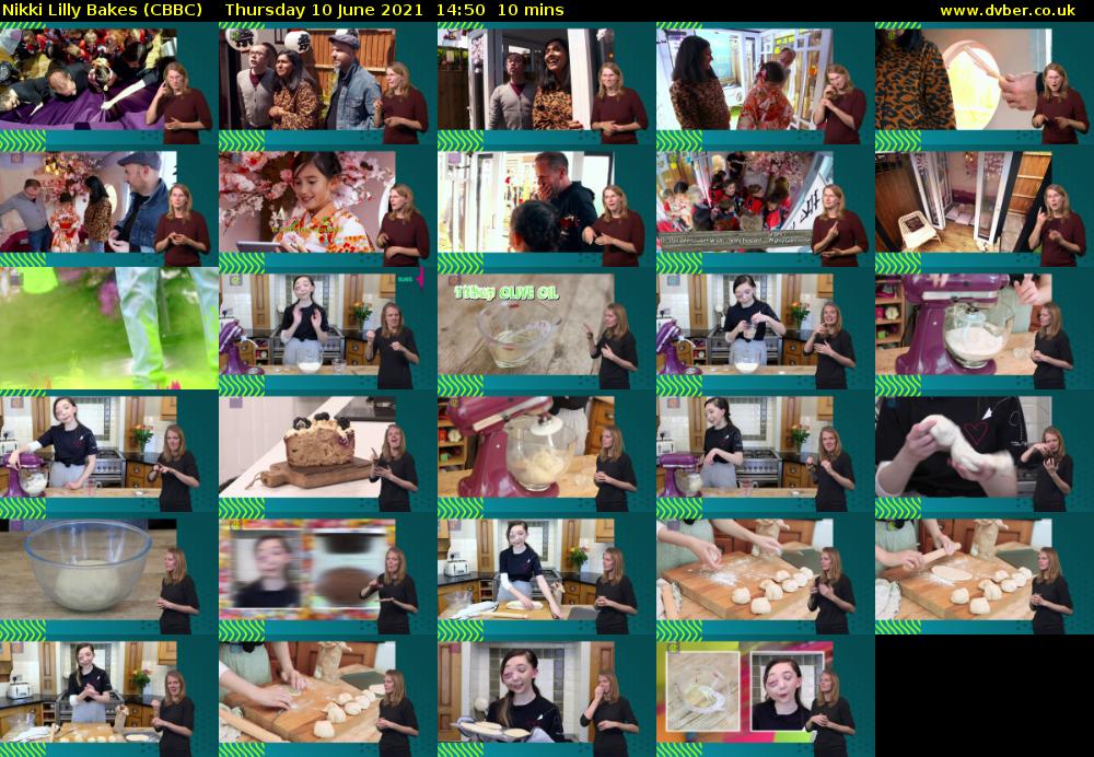 Nikki Lilly Bakes (CBBC) Thursday 10 June 2021 14:50 - 15:00
