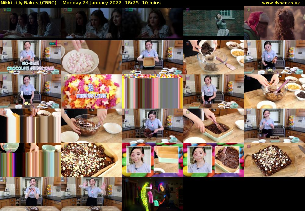 Nikki Lilly Bakes (CBBC) Monday 24 January 2022 18:25 - 18:35