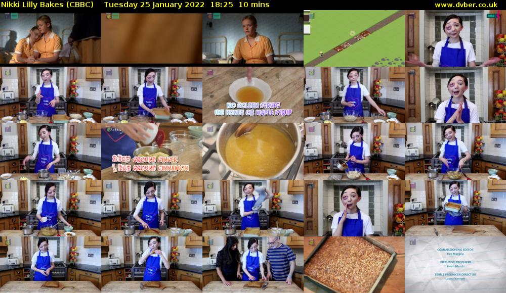 Nikki Lilly Bakes (CBBC) Tuesday 25 January 2022 18:25 - 18:35