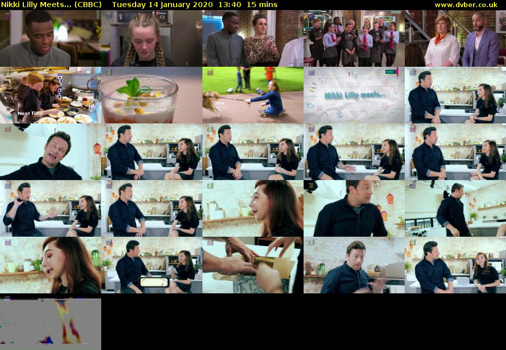 Nikki Lilly Meets... (CBBC) Tuesday 14 January 2020 13:40 - 13:55