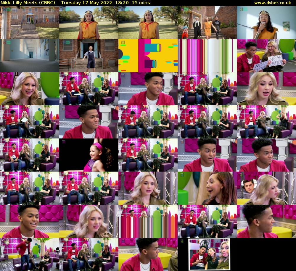 Nikki Lilly Meets (CBBC) Tuesday 17 May 2022 18:20 - 18:35
